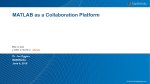 MATLAB as a Collaboration Platform