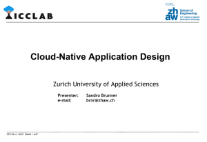 Cloud-Native Application Design