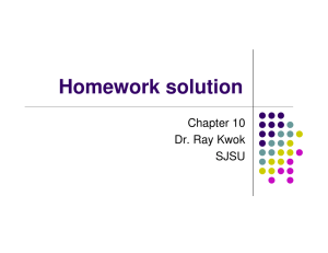 Homework solution