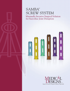 samba screw system - Medical Designs, LLC