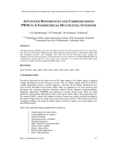 advanced references and carriers based pwm in a symmetrical