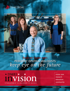 keep eye on the future - Dean McGee Eye Institute