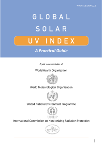 Global Solar UV - World Health Organization