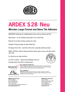 ARDEX S 28 Neu - Architecture And Design