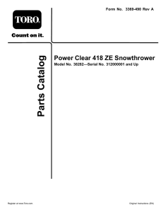 Power Clear 418 ZE Snowthrower