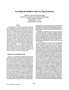 Exceeding the Dataflow Limit via Value Prediction