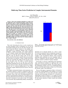 Multi-step Time Series Prediction in Complex Instrumented