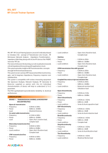 RFL-RFT RF Circuit Trainer System