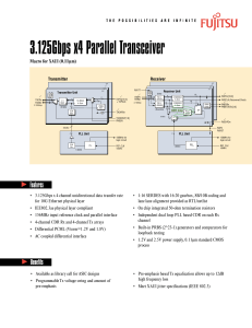 3.125Gbps x4 Parallel Transceiver