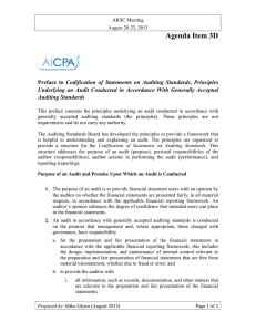 Agenda Item #3D - AU-C Preface, Principles Underlying