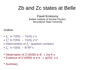 Zb and Zc states at Belle