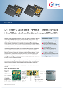 SMT-Ready E-Band Radio Frontend – Reference Design