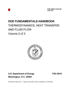 Thermodynamics, Heat Transfer, and Fluid Flow