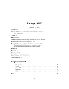 Package `SGL`