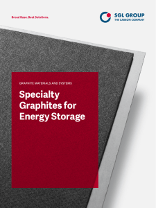 Specialty Graphites for Energy Storage