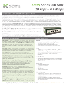 Xeta9 Series 900 MHz 10 kbps – 4.4 Mbps
