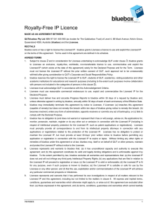 Royalty-Free IP Licence