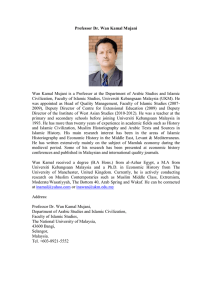Professor Dr. Wan Kamal Mujani Wan Kamal Mujani is a Professor
