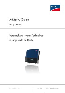 Advisory Guide - String Inverters in large-Scale plants
