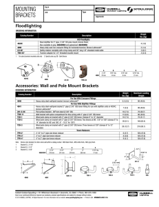 Mounting Brackets - Mounting Brackets Spec Page