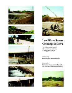 Low Water Stream Crossings in Iowa