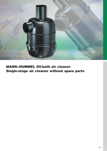 MANN+HUMMEL Oil-bath air cleaner Single