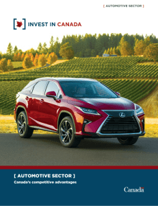 The automotive sector in Canada