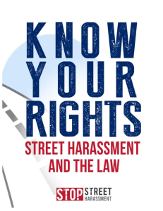 Know Your Rights: Street Harassment and the Law