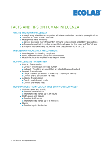 facts and tips on human influenza