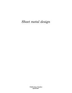 Solid Edge sheet metal design
