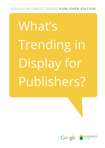 Display Business Trends Publisher Edition