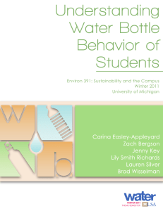 Understanding Water Bottle Behavior of Students