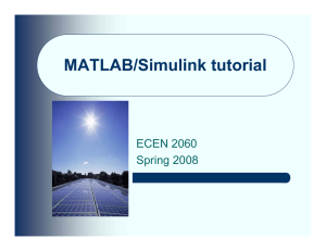 ECEN2060 MATLAB/Simulink tutorial