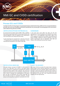 NMi GC and CVDD certification