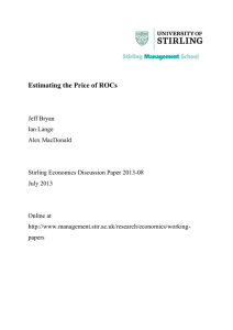 Estimating the Price of ROCs