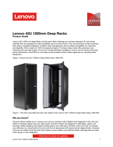 Lenovo 42U 1200mm Deep Racks