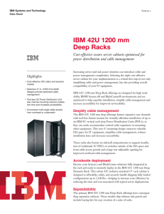 IBM 42U 1200 mm Deep Racks