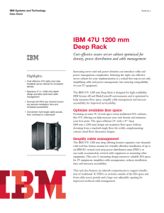 IBM 47U 1200 mm Deep Rack