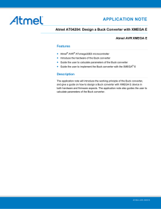 Atmel AT04204: Design a Buck Converter with XMEGA E