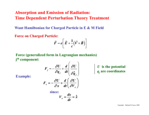 Absorption and Emission of Radiation: Time Dependent