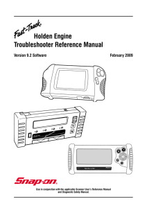 Holden Engine Troubleshooter Reference Manual - Snap