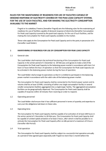 rules for the maintaining of readiness for use of facilities capable of