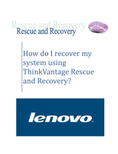 How do I recover my system using ThinkVantage Rescue and