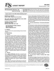 ICC ES, Inc. Legacy Report ER-3579
