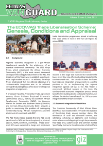 The ECOWAS Trade Liberalisation Scheme