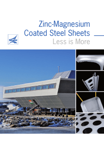 Zinc-Magnesium Coated Steel Sheets - stahl
