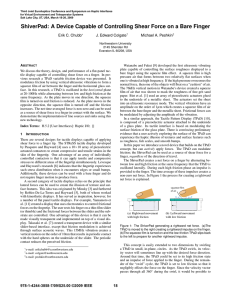 ShiverPad: A Device Capable of Controlling