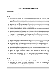 10CS32: Electronics Circuits.