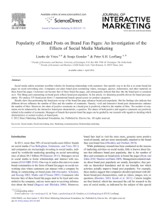 Popularity of Brand Posts on Brand Fan Pages: An Investigation of