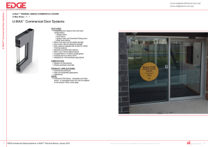 U-MAX Commercial Door Systems - EDGE Architectural Glazing